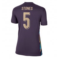 Maglia Calcio Inghilterra John Stones #5 Seconda Divisa Donna Europei 2024 Manica Corta